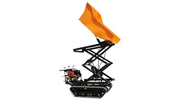 crawler type truck dumper with lift container 1000KG