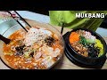 리얼먹방:) 뜨거운 김치알밥 & 차가운 물회 (ft.소면사리) ㅣKimchi albap& MulhoeㅣREAL SOUNDㅣASMR MUKBANGㅣ