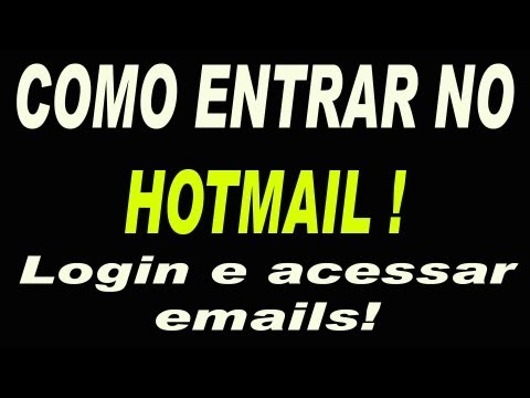 Como fazer login no hotmail entrar!