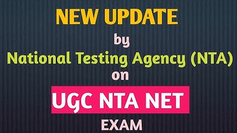 Latest update by NTA on UGC NET examination