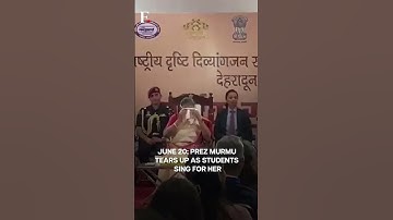 Thumbnail of India: President Murmu Tears Up as Visually Impaired Students Sing on Her Birthday | N18G