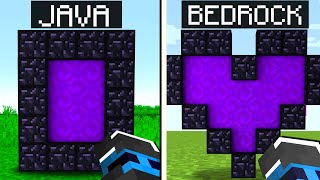 MINECRAFT: JAVA vs BEDROCK - 20 DIFFERENZE