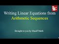 Understanding Linear Equations from Arithmetic Sequences