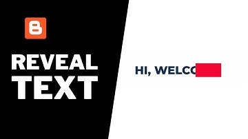 How To Add Text Reveal Animation To Your Blogger Website