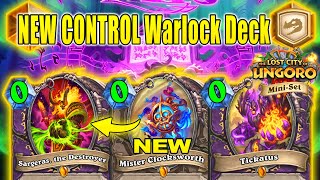 My NEW Control Warlock Deck With New Legendary! The Lost City of Un&#39;Goro Mini-Set | Hearthstone