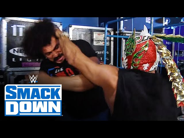 Dragon Lee attacks Carlito backstage: SmackDown highlights, May 3, 2024 class=