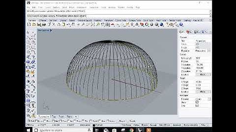 3D modeling Designing of Dome using Rhino part-01