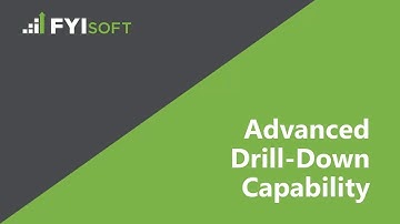 Tech Tips from FYIsoft - Advanced Drill Down Capability