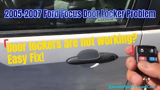 Ford Focus Door Lock Actuator Issues