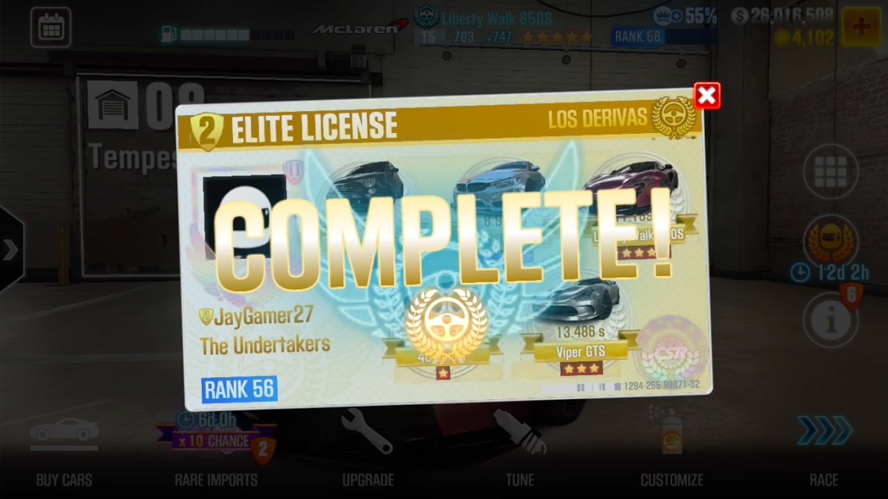 Tempest Chapter 2 Elite License!! | Csr Racing 2