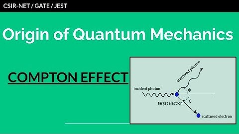 Compton effect| Origin of Quantum Mechanics| CSIR- NET| GATE| JEST| TIFR