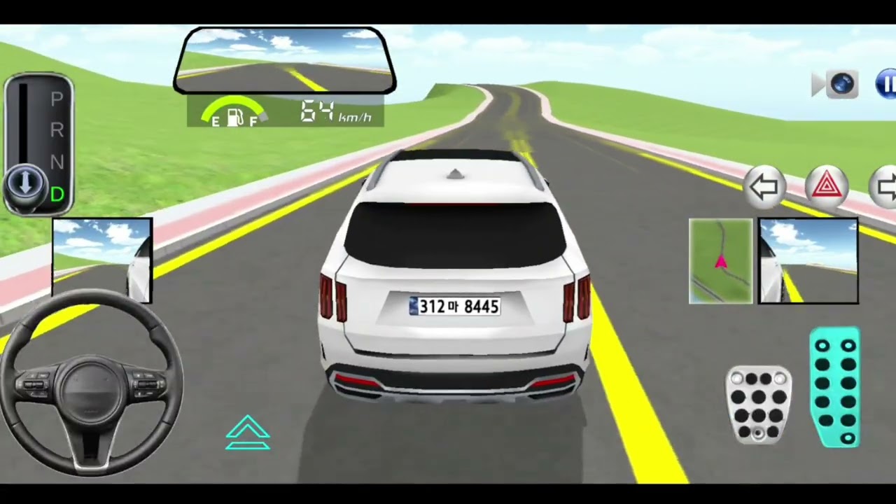 Indian Mercedes white colour g77 car driving game play video kar wala game