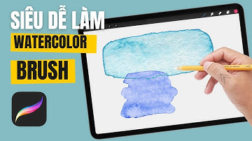 Cách tạo cọ màu nước VIỀN ĐẬM trong Procreate cho người mới!