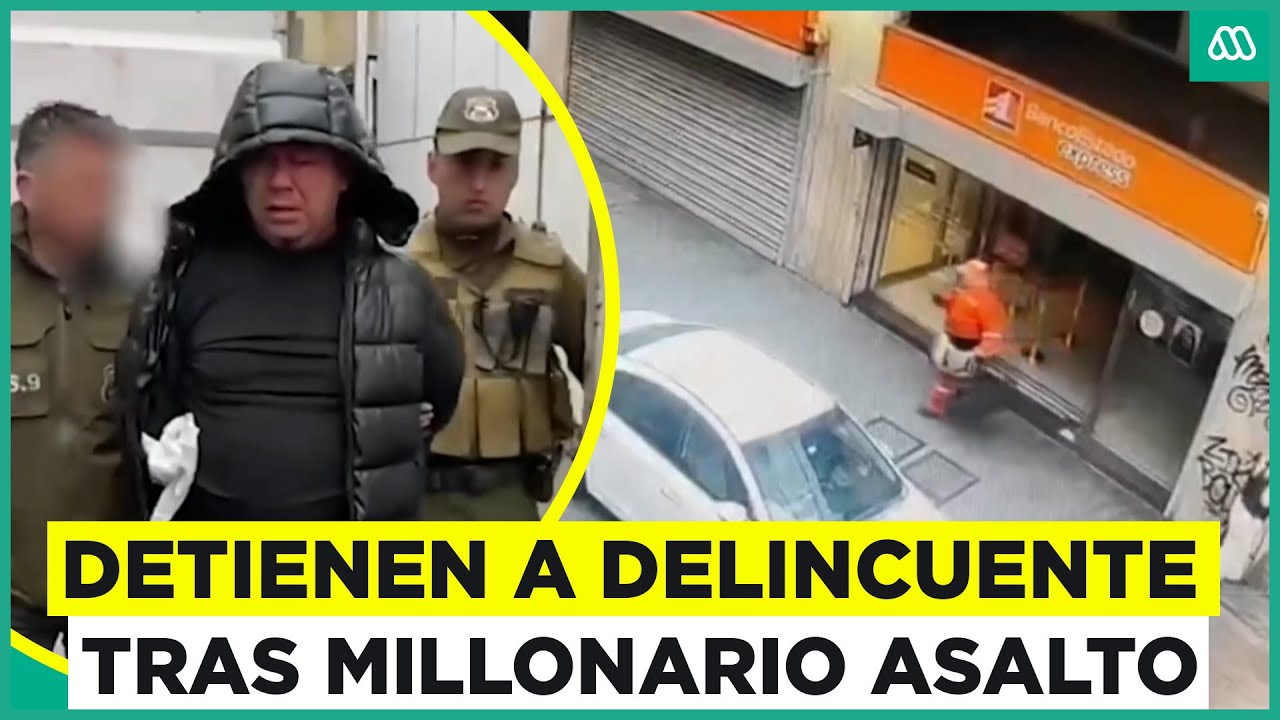 El delincuente de millonarios robos fue detenido en la formalización de su hijo