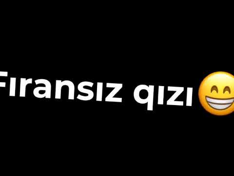 Can ay Fransız qızı...😂 qara yazılı video / whatsApp ucun maraqli video / yazili video / sounds app🥀