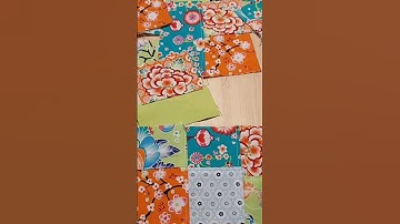 Patchwork from fabric scraps