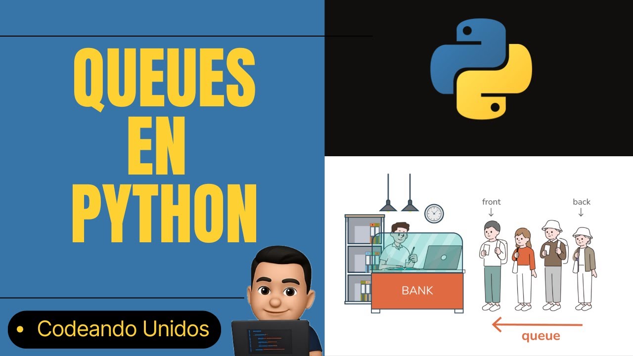 Queues en Python EXPLICADAS | FIFO, deque vs listas (O(1) vs O(n))