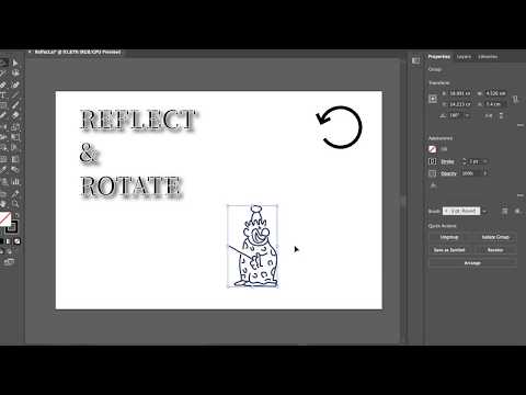 How to use the Rotate and Reflect Tools Adobe Illustrator
