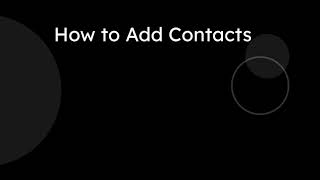 How to Add Contacts screenshot 3