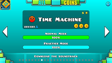 Geometry Dash Level 8 TIME MACHINE With All Coins Gameplay
