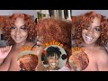 How To: Bleaching And Dying My Besties Natural Hair Orange/Ginger At Home 🍊🧡