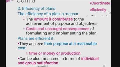 Introduction to management Unit 2 part 1 (planning function)