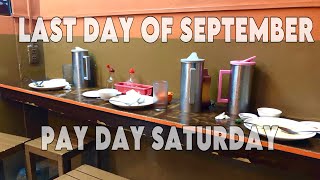 TapsiMoto | Last day of September | pay day Saturday | lunch time | Silog business