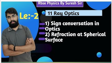 RBSE Physics 12th, 11 Ray Optics, Refraction at Spherical Surface