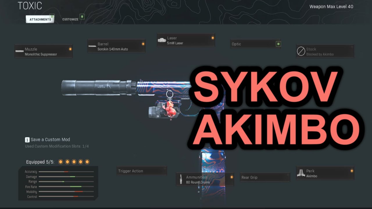 WARZONE: SYKOV AKIMBO SETUP DAMASCUS CAMO
