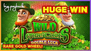 RARE GOLD WHEEL! Wild Lepre'Coins Double Luck Slot - HUGE WIN BONUS! HOT NEW GAME! screenshot 4