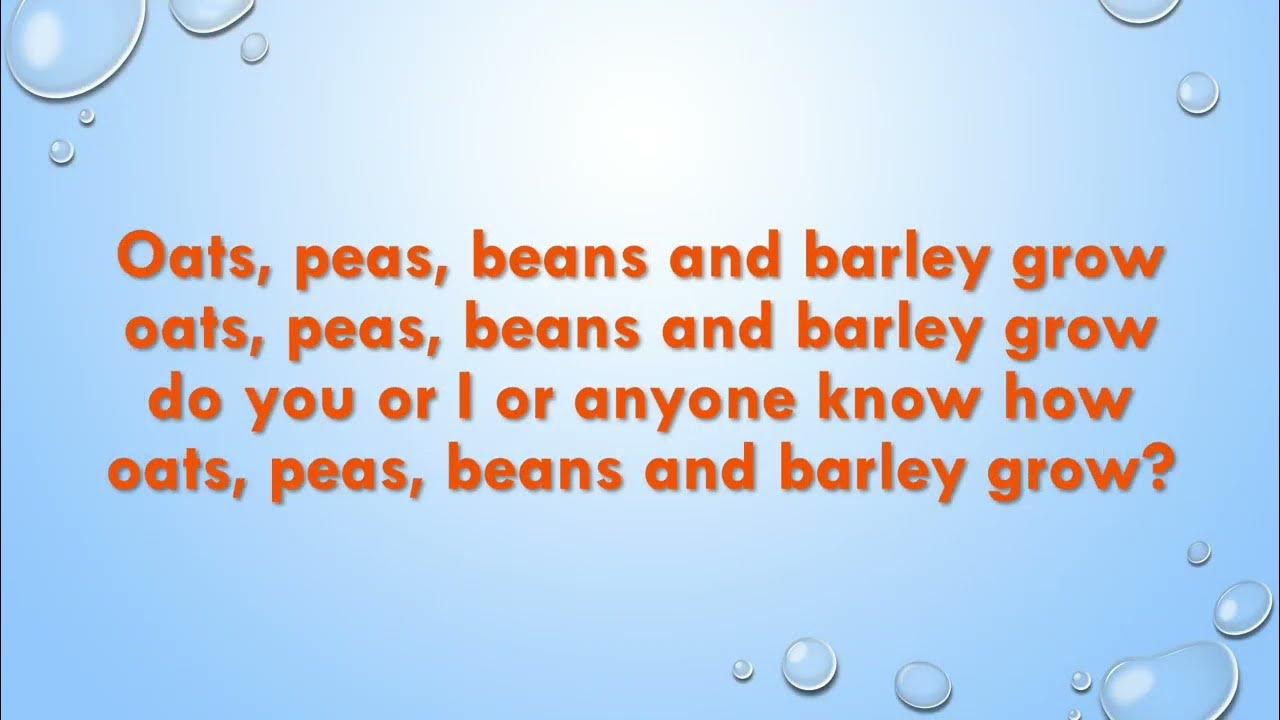 Oats, peas, beans and barley grow YouTube