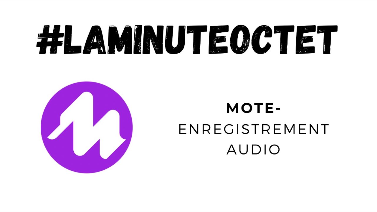 Mote (extension Chrome) Enregistrement audio YouTube