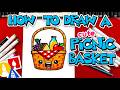 How To Draw A Cute Picnic Basket