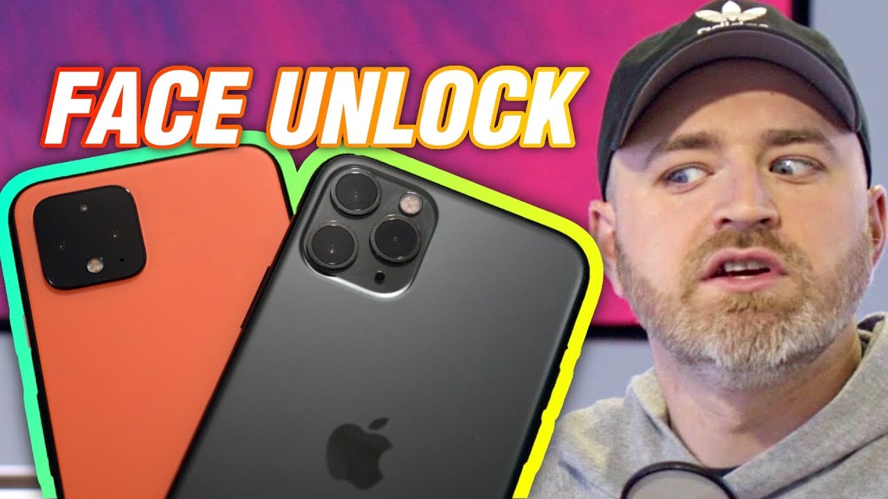 Pixel 4 Face Unlock vs iPhone 11 Face ID YouTube