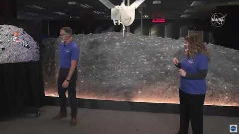 Snagging some asteroid Bennu - OSIRIS-REx in Y-Wing config and descending