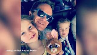 Neil Patrick Harris and his family wish everyone a scary Easter