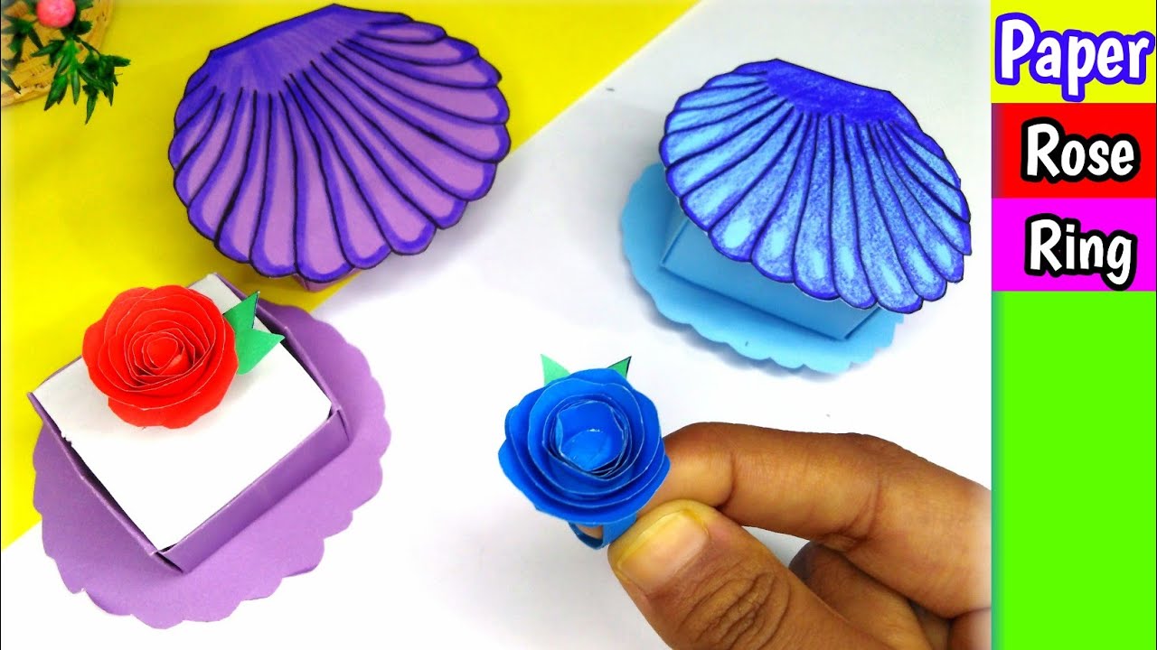 Recreating Paper Rose Ring & Mermaid Box from Tonni Art and Craft