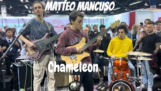 Matteo Mancuso plays Chameleon at NAMM Day Three 01-27-24 Resimi