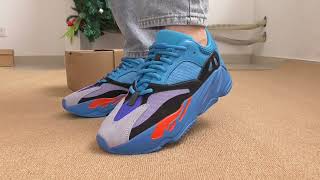 PK GOD Yeezy Boost 700 “Hi Res Blue” On Foot Review