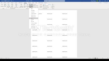 Word - How to Create a Mailing List and Print to Labels