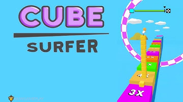 Cube Surfer - Gameplay Walkthrough Part 1 - Levels 1 -20 Brown Cube (iOS, Android)