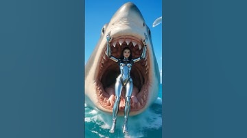 AI Robot vs Megalodon #robot #megalodon #shorts
