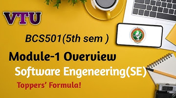 Software Engineering Module 1 |VTU BCS501 | Easy Notes + concept clarity+Overview|vtu 5th|EDU YODHA 