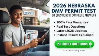 2026 Nebraska DMV Permit Test 21 Practice Questions and Complete Answers to Pass First Try