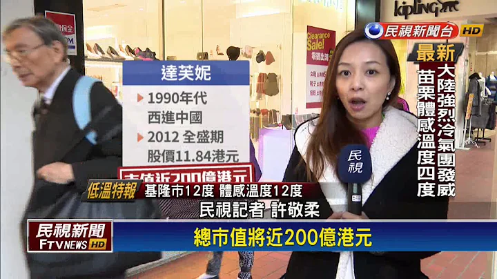 「達芙妮」西進中國慘 5年倒逾3000間店－民視新聞 - 天天要聞