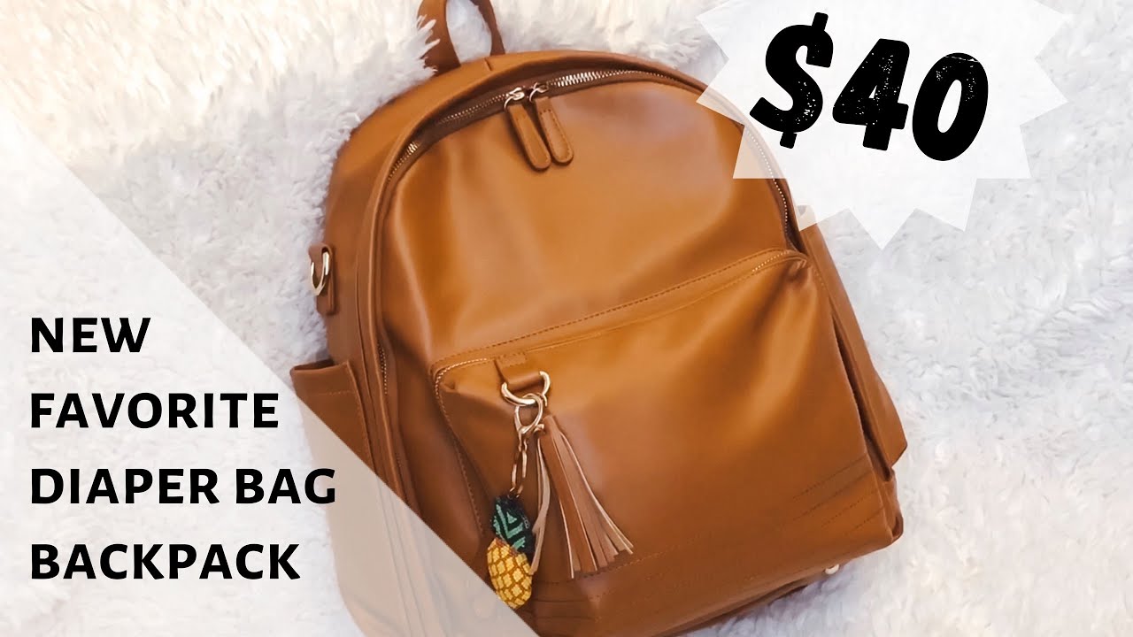 New Favorite Diaper Bag Backpack for $40 - Simple Goods Vegan Leather ...