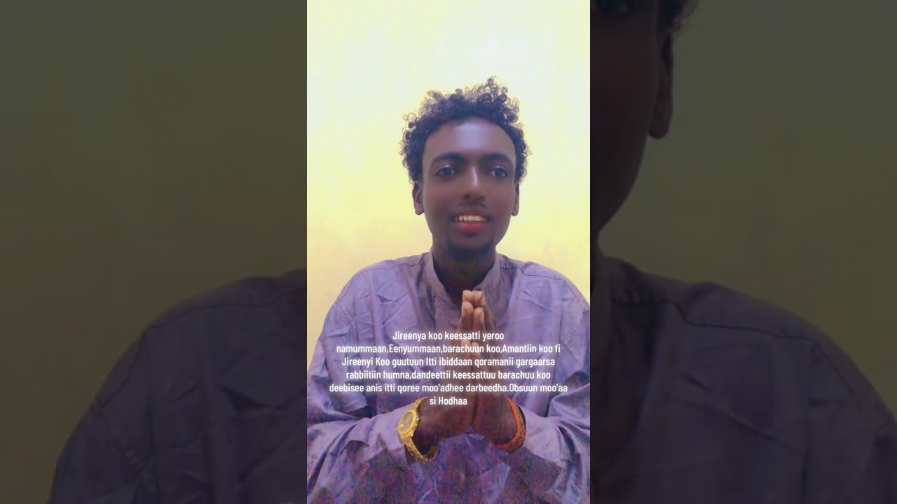 Seenaa jireenyaa koo keessan madaa fi mudannoo xiqqoo kana guutuu isaa  dhageeffadhaa barsiisaadha.