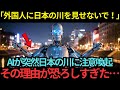 【海外の反応】「絶対に日本の川を外国人に見せてはいけません」AIが突然日本の川に注意喚起…その理由が恐ろしすぎた