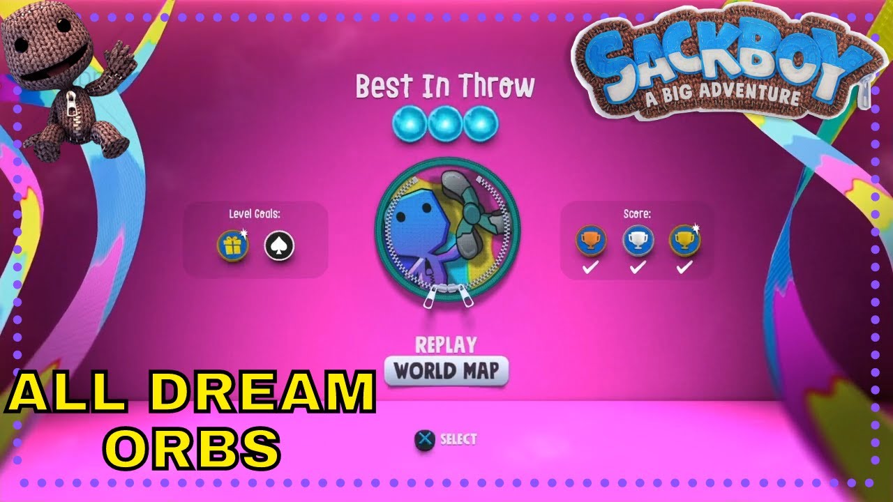 Sackboy: A Big Adventure Best In Throw - All Dream Orbs