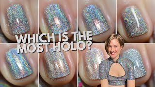 Silver Holo Nail Polish Comparison  Holo Taco, Starrily, ILNP & more!